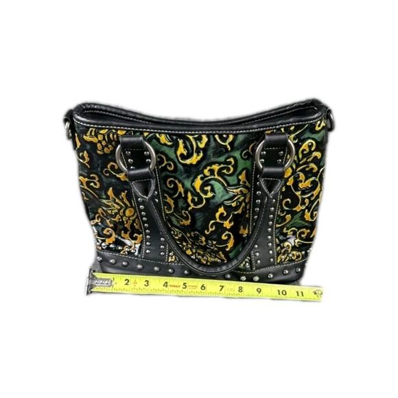 Montana West Concealed Carry Western Tote Leather Embroidered Purse Handbag - Picture 9 of 12